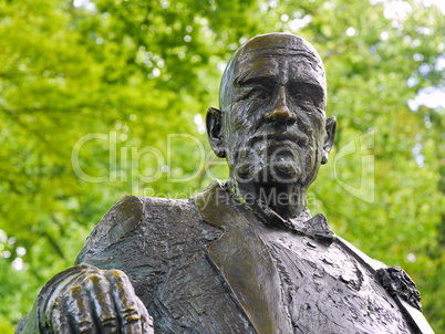 Bronzeskulptur "Alter Mann"