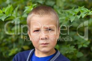 Portrait of a boy in nature