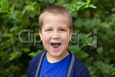 Portrait of a boy in nature