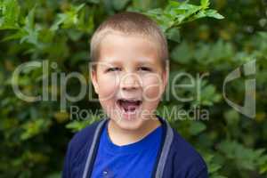 Portrait of a boy in nature