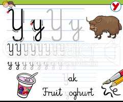 how to write letter y