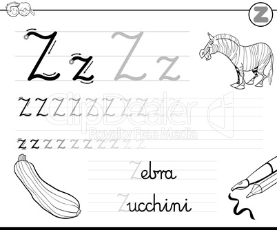 learn to write letter z