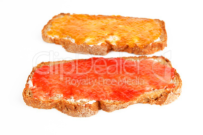 Brot mit Marmelade