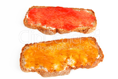 Brot mit Marmelade