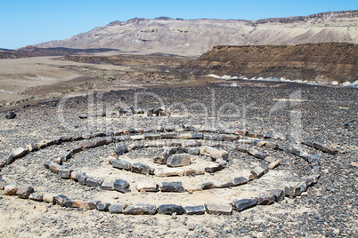 National geological park HaMakhtesh HaRamon. Israel .