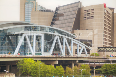 Philips Arena and CNN Center in Atlanta, GA