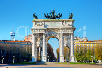 Arch of Peace in Milan, Italy