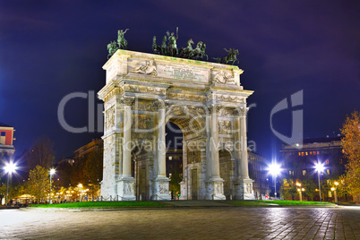 Arch of Peace (Porta Sempione) in Milan