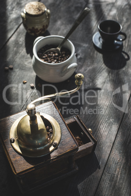 Vintage coffee grinder