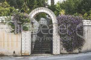 Greek house entrance