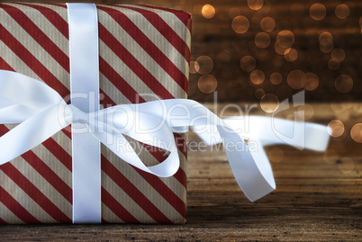 Present With Copy Space And Atmospheric Bokeh Effect