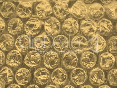 Bubblewrap background sepia