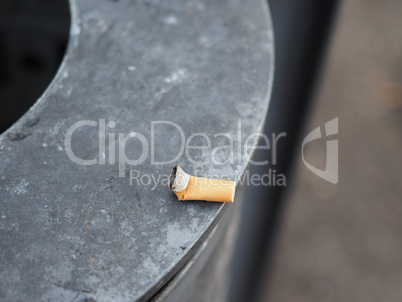 Cigarette butt waste