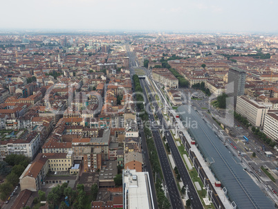 Aerial view of Turin