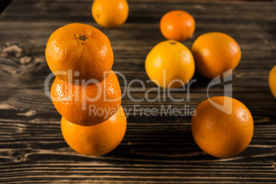 oranges are on the table