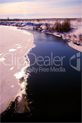 river in winter