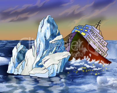 Sinking Ship and Iceberg