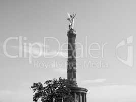 Angel statue in Berlin in black and white