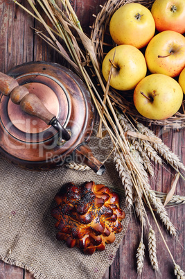 Still life with apples