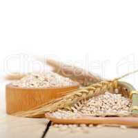 organic wheat grains