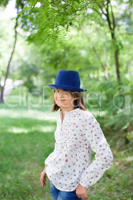 Girl smiling and posing for the camera