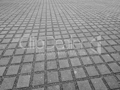 Concrete pavement background in black and white