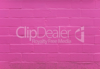 Pink brick wall background