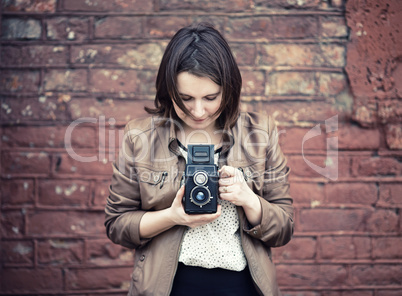 Woman taking photo