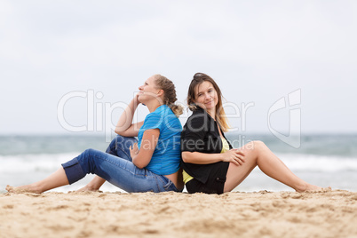 Two women sitting