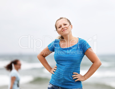 Smiling woman outdoor