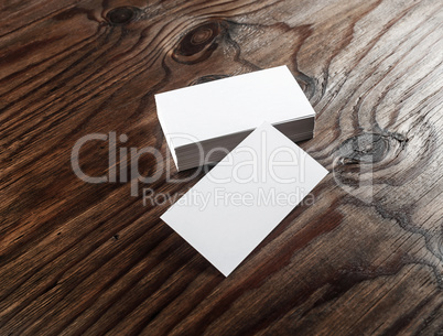 Blank business cards