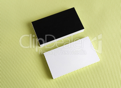 Black and white business cards