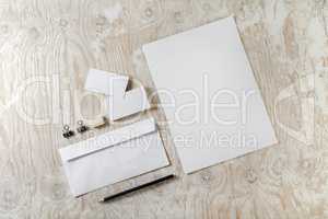 Blank stationery set