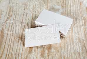 Blank business cards