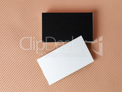 Blank business cards