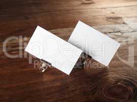 White business cards