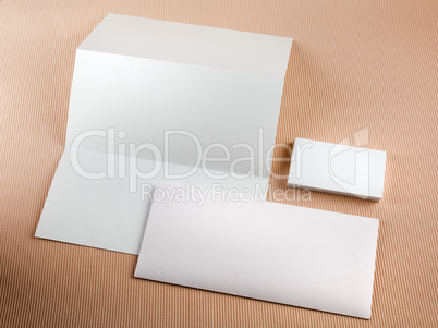 Blank stationery