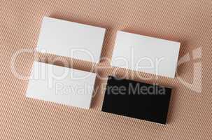 Black and white business cards