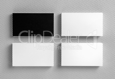 black and white business cards