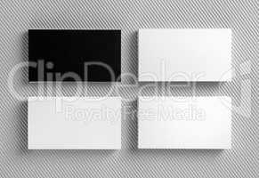 black and white business cards