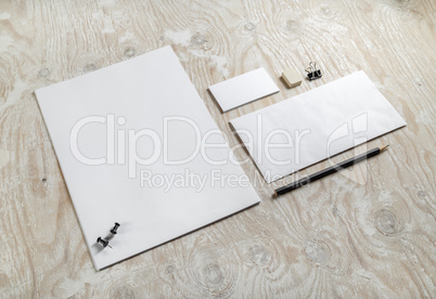 Blank stationery set