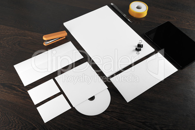 Blank stationery template