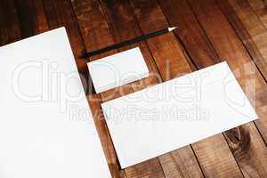 Close-up of blank stationery