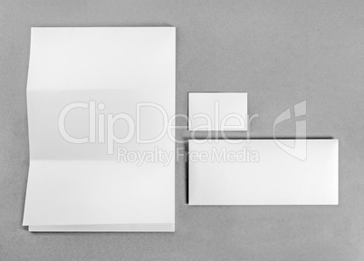 Blank corporate identity template