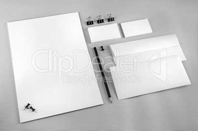 Blank stationery set