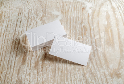 Blank business cards