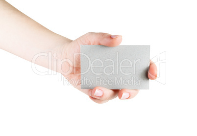 Blank business card