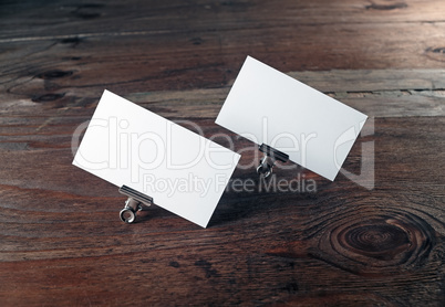 Blank business cards