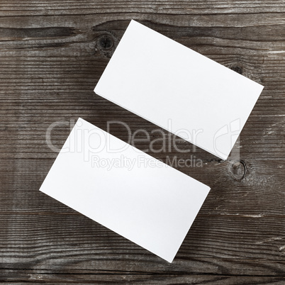 Blank business cards