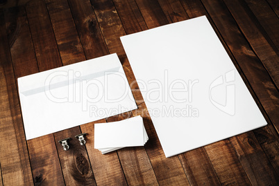 Letterhead, business cards and envelope